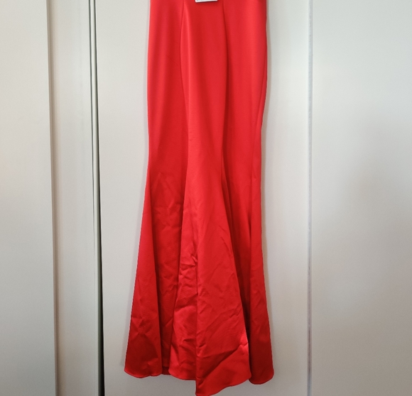 Zac Posen Katerina Cardinal Red Floor Length Dress - Picture 11 of 12